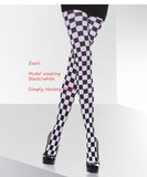 Adrian Zazel Checkerboard Patterned Tights 50 Denier 3D