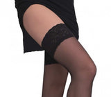 Adrian Vivian 13 Denier Hold Ups Lace Tops Reinforced Toes